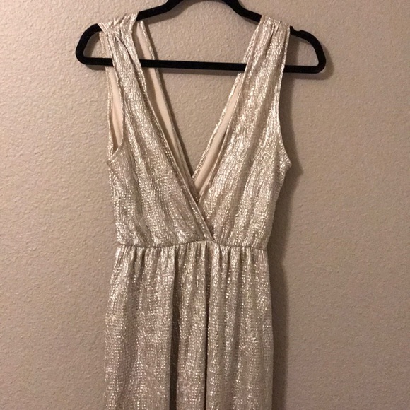 Lulu’s Gold Floor Length Formal Event Dress - Picture 5 of 7